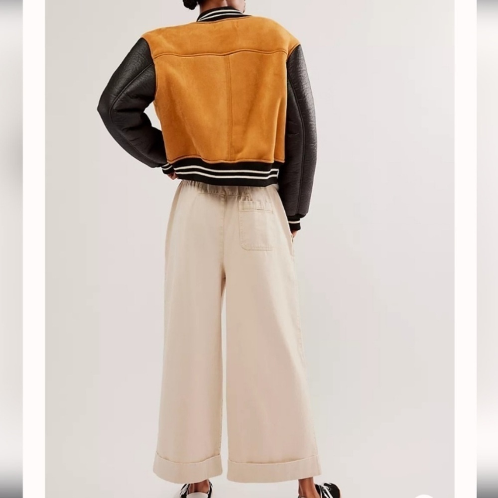 NWT Free People After Love Cuff Pants in Sandshell. Size X-Small - Picture 6 of 13